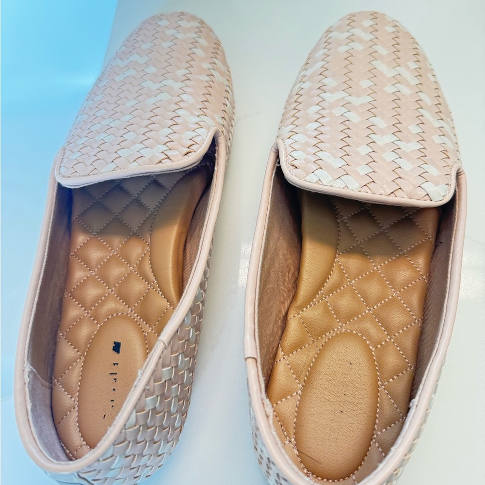 Birdies Cream Woven Flats